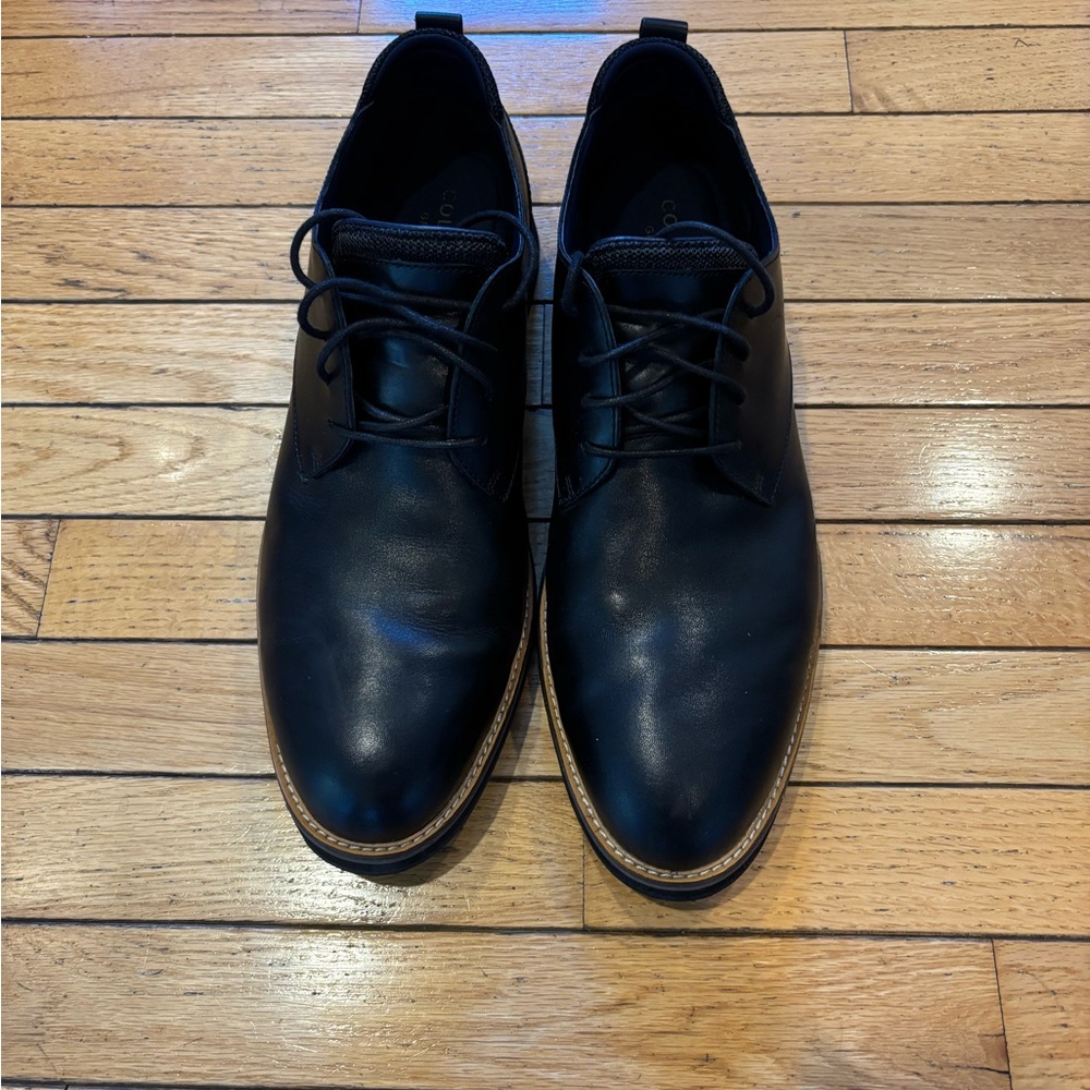 Cole Haan Men's Osborn Grand 360 Plain Toe Oxford Black Leather C33388